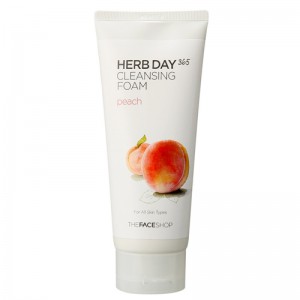 The Face Shop Herb Day 365 Cleansing Foam (Peach)