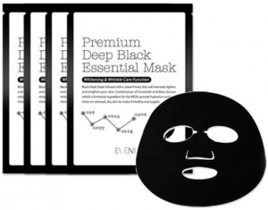 lioele eveness premium deep black essential mask